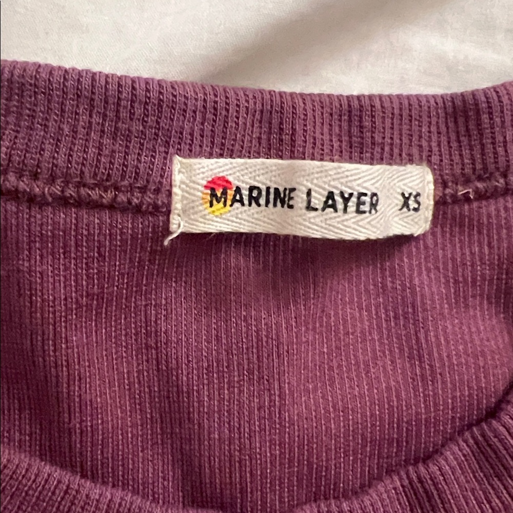 Marine Layer Purple Tee - Picture 4 of 5